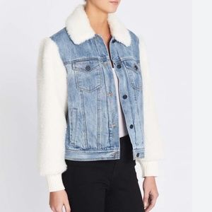 Rebecca Taylor - Denim and Sherpa Jacket